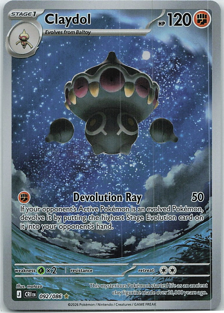 Claydol (Chaos Rising) 92/86 [Near Mint]