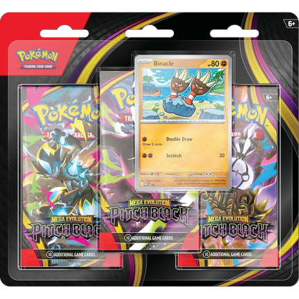 Pokemon TCG - Mega Evolution - Pitch Black (ME5) - 3-Pack Blister (Engels)