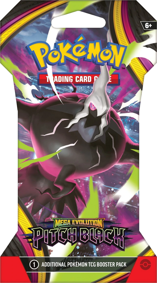 Pokemon TCG - Mega Evolution - Pitch Black (ME5) - Sleeved Booster Pack (Engels)