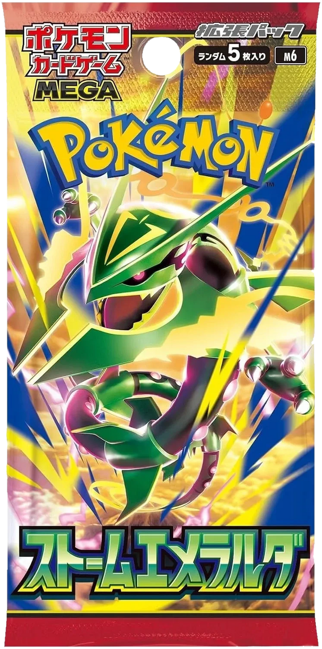 Pokemon TCG - Mega Evolution - Storm Emeralda (M6) - Booster Pack (Japans)