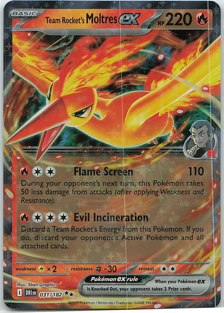 Team Rocket's Moltres ex (Destined Rivals) 31/182 [Near Mint]