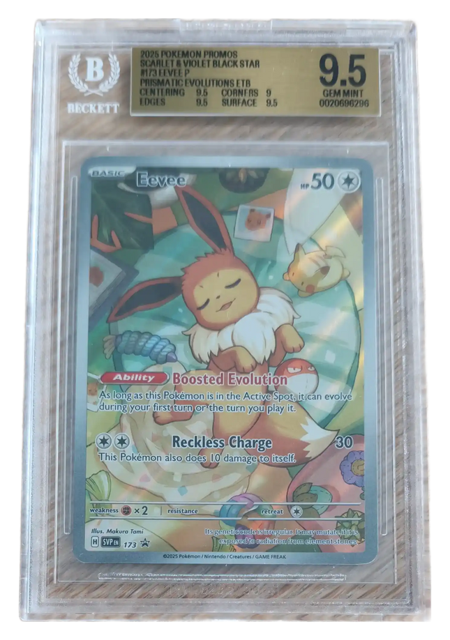 Pokemon TCG - Eevee SVP 173 - Prismatic Evolutions ETB Promo - BGS 9.5 Gem Mint (Engels)